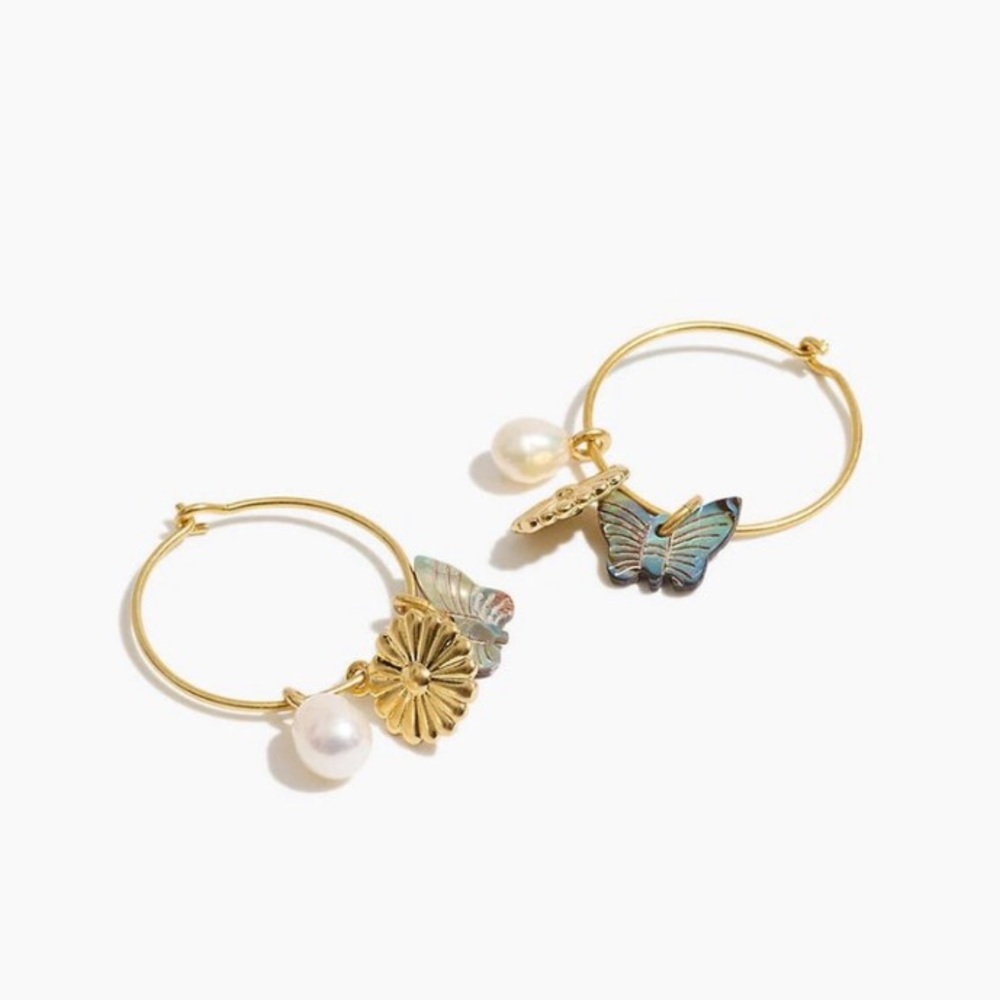Madewell mix and match charm earrings